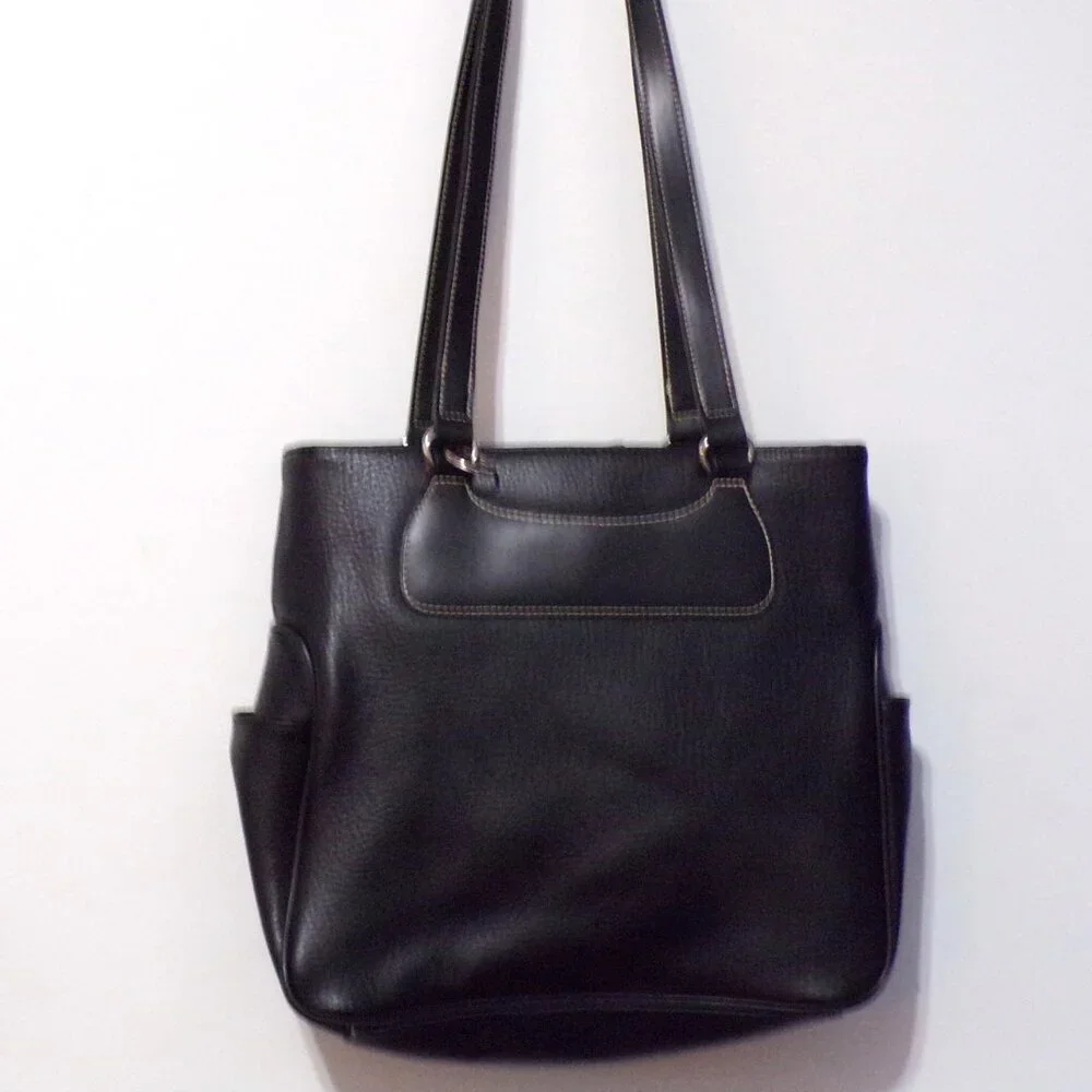 Jaclyn Smith Black Hobo Silver Accents Handbag